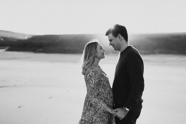 Maternity Photography Cornwall | Winter Sun